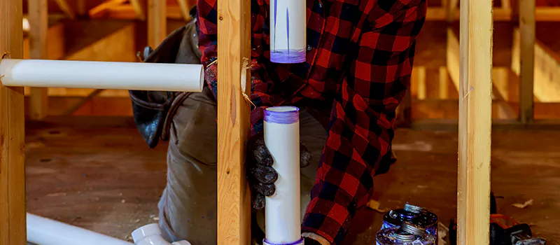 Process of Rough In Plumbing in Liberty Village, Toronto